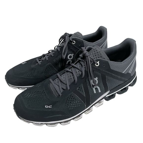 On Running Other - On Running Mens Cloudflow Sneakers Size 11 Gray Athletic Lightweight Cushioned